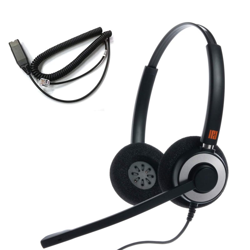 IPD IPH-165 Phone Headset with Noise Cancelling Microphone for Office and Call Center-Compatible with Avaya 1608 1616 9601 9608 9611 9611G 9620 9621 9630 9631 9640 9641 9650 9670 J139 J159 J169 J179 - Image 1